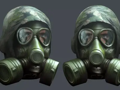 Helmet 3d model military combat Military Low-poly Low-poly 3D model shop