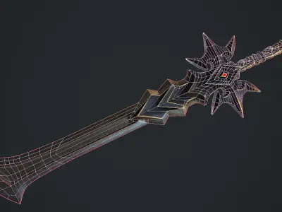 Fantasy Sword 5 3D Model Low-poly 3D model