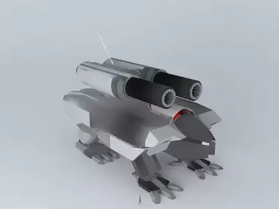 Heavy Assault robot KMU 88 Free 3D model