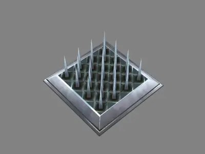 Cartoon Game Trap - thorn Low-poly 3D model