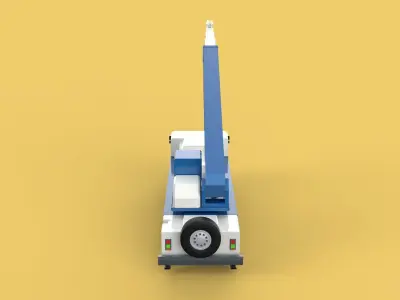 RESCUE CRANE TRUCK SAR LIFTING LORRY RIG EMERGENCY DUTY VEHICLE 3D model