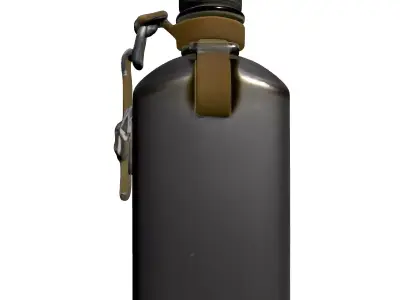 Military Canteen Water Bottle 3D Model Low-poly 3D model