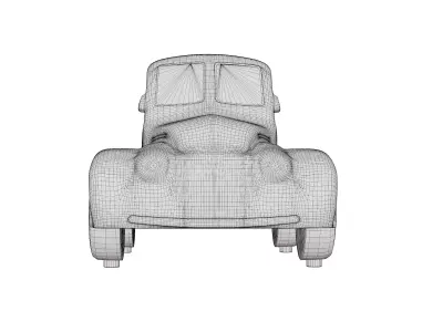 Vintage Pickup Truck Toy Model 3D model