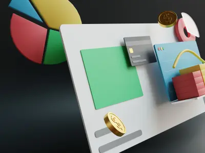 Infographic Icon Pack 3D model