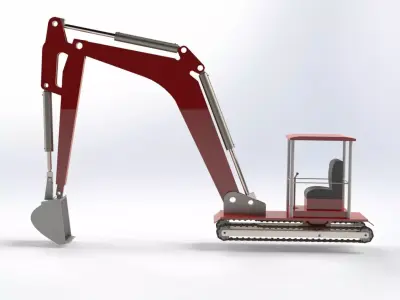 Excavator Model 3D model