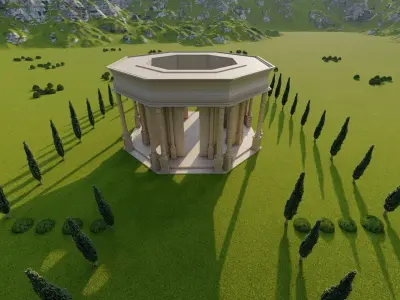 Parthenon Temple-Historical Greek Temple 3D model purchase