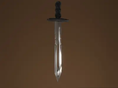Sword R Low-poly 3D model