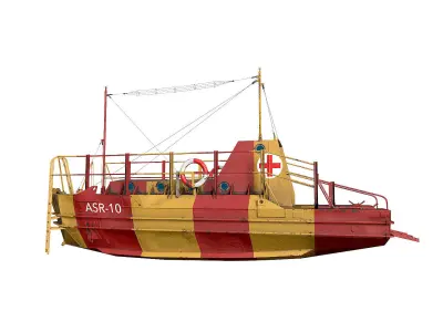  Rescue Craft  Low-poly 3D model