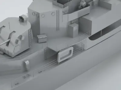 Robert H Smith Class Destroyer Minelayer 3D model