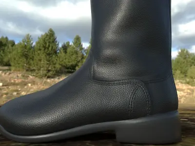 Military Boots Low-poly 3D model purchase