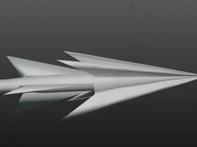 Stylized Arrow 2    Free low-poly 3D model