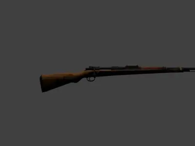 German Guns WW2 Low-poly 3D model