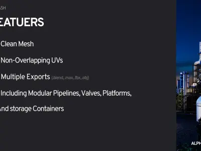 Industrial Kitbash 3D model