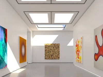 White Gallery 03 3D model
