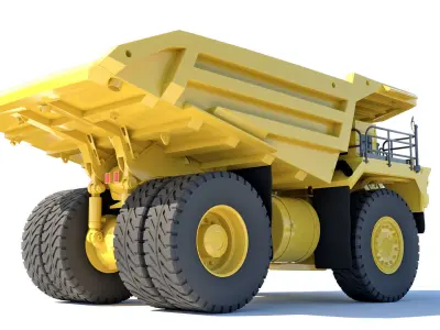 Mining Dump Truck 3D model 3D model