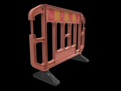 safety barrier 3D model