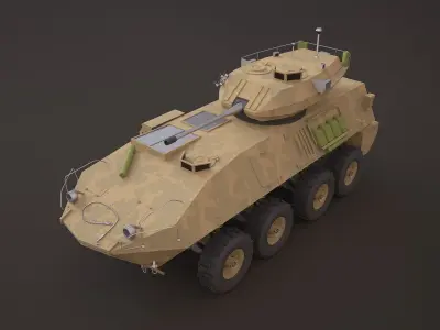 LAV-25 military vehicle 3ds max 3D model