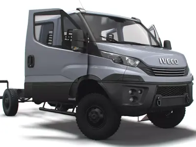 Iveco Daily Doka 4x4 HQ Interior 2017 3D model