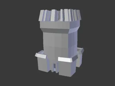 Tower rocket launcher 3D model