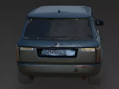 Black Standard SUV 3D Model 3d model Low-poly 3D model