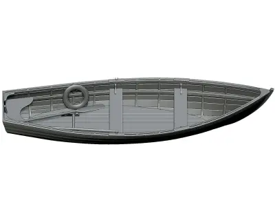  Wooden Boat 3D print model