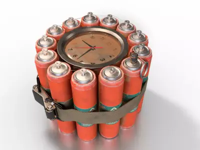 Dynamite 4 Low-poly 3D model