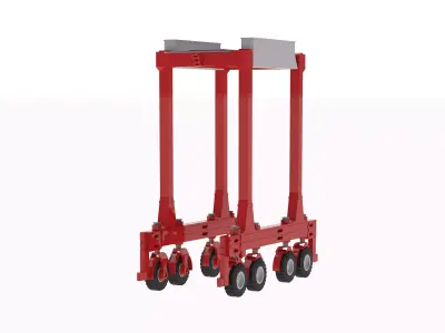 Container Lifter Autostrad Low-poly 3D model