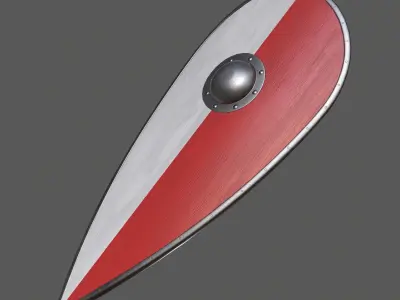 shield Low-poly 3D model