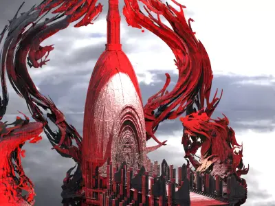 Mistress of evil Vine forest Castle pine 3D model