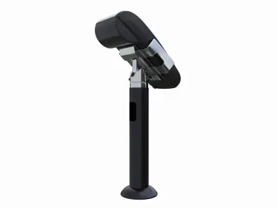 Universal Credit Card POS Terminal 02 with Stand 3D model