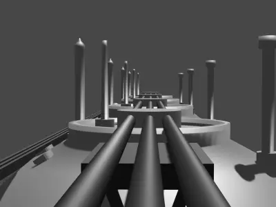 LNG Ship Low-poly 3D model