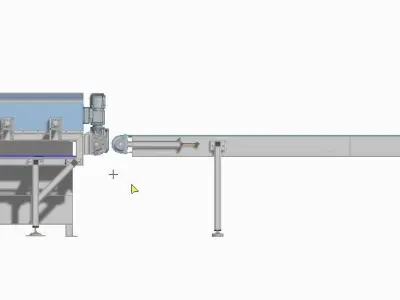 Magnet detection conveyor  3D model
