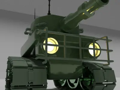 Mini war tank  3D model