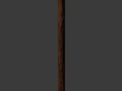 The Sylvan Spear Low-poly 3D model
