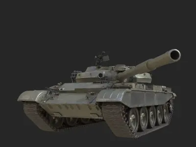 PBR 2 coatings  T-62 main battle tank of the Soviet Union T62 Low-poly 3D model