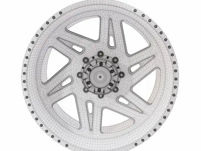 Car rim 3d model  3D model by Kritrimvault