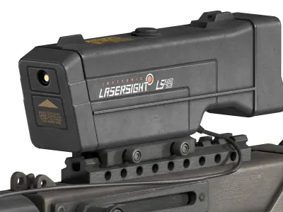 SCIFI XOF MAC10 Submachingun  Low-poly 3D model