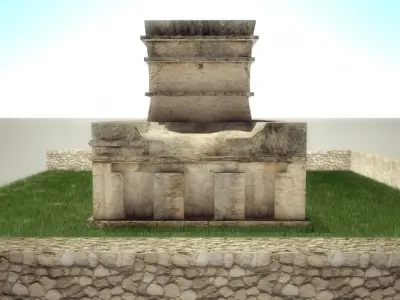 Tulum Maya ruins 3D model