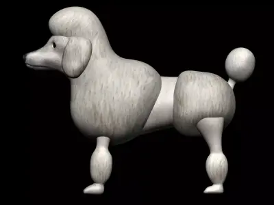 Poodle dog 3D model purchase