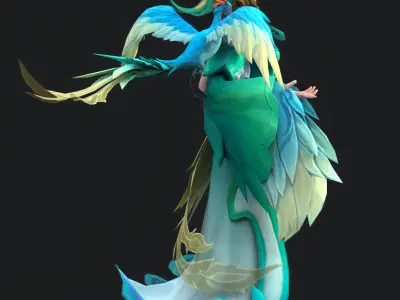 tamer Low-poly 3D model