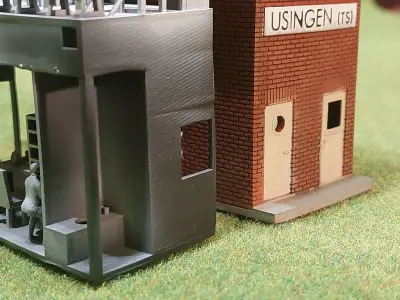 German signal box Usingen 1-160 resin 3D print model