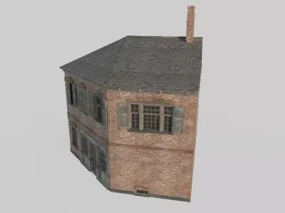 18th century architecture urban housing 3D model