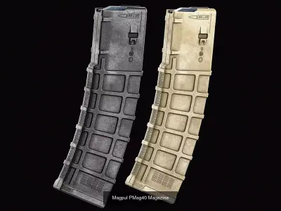 Magpul 556x45 Magazines 3D Model Pack