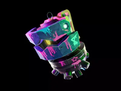 Jinx grenade from arcane Low-poly 3D model