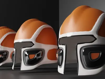 Helmet different helmets 3D model