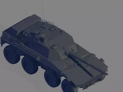 Rooikat Mk 1D 3D model