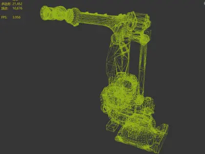 6-axis robot 3D model