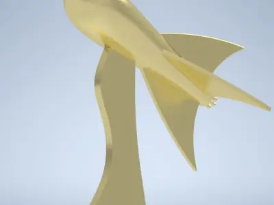 Rocket gold 3D model