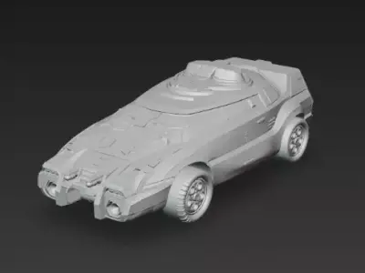 Siren Blaster Rescuezord set Power Rangers 3D print model