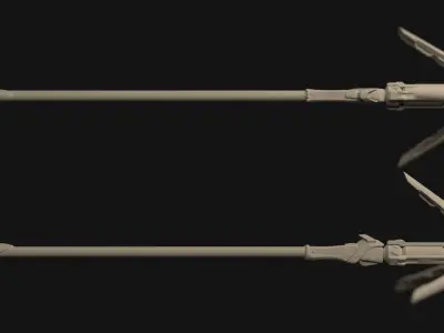 Caduceus Staff 3D model